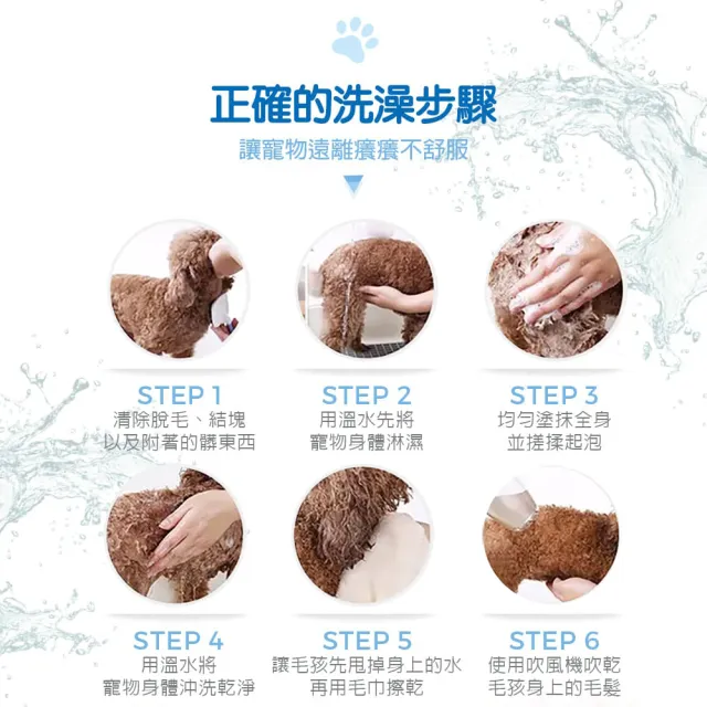 【GBPH 好寶貝】寵物肌膚護理洗毛精500ml-3入(狗用/貓用/消臭/戶外防護/分解皮屑/草本植萃/舒緩搔癢)