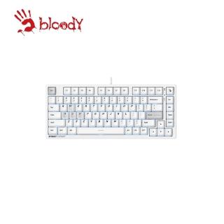 【A4 Bloody 雙飛燕】MS76/WHITE霍爾效應75%磁軸電競鍵盤 手雷白