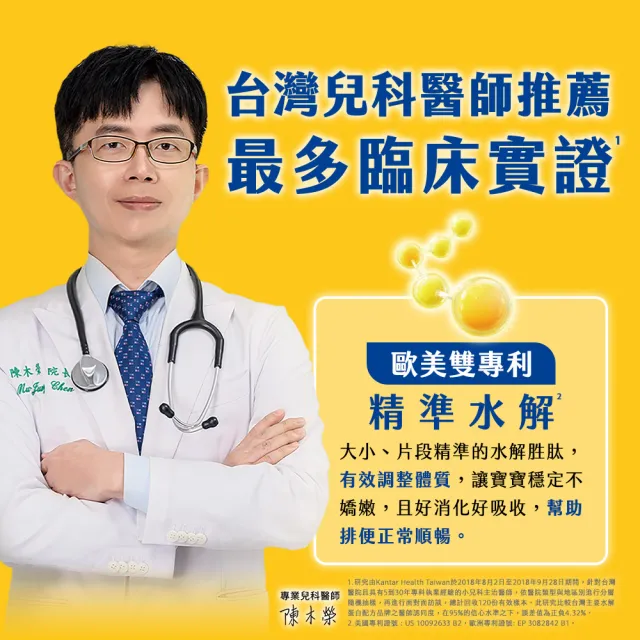 【Nestle NAN HA 雀巢能恩水解】官方直營 3號部分水解蛋白幼兒成長配方奶粉800gX8罐