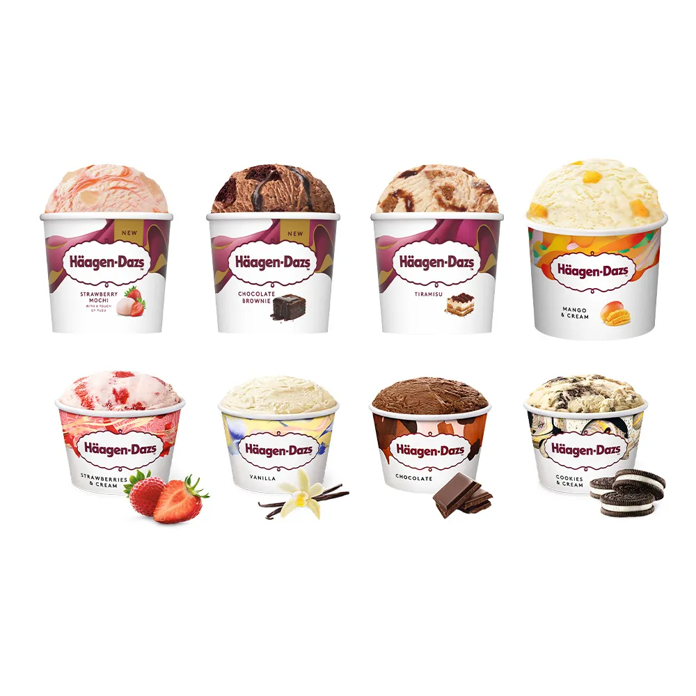 【Haagen-Dazs 哈根達斯】momo獨家★迷你杯24入組(新口味上市 甜點饗宴) (中秋 中元 禮物 父親節)