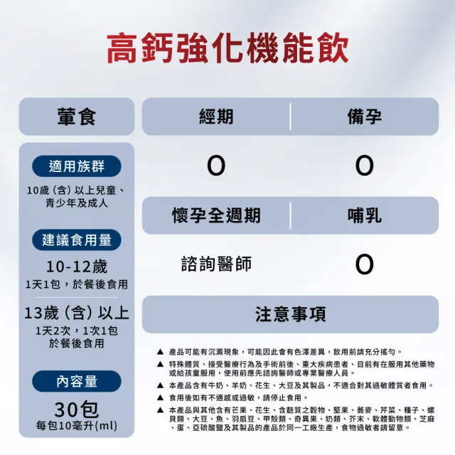 【Move Free 益節】高鈣強化機能飲12盒(1包10ml共360包 檸檬酸鈣/補鈣/關鍵/保健/鈣/補鈣保健食品)