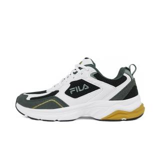 【FILA】男 休閒鞋 復古 麂皮 流行 拼接 緩衝 白黑(1-J916Z-104)