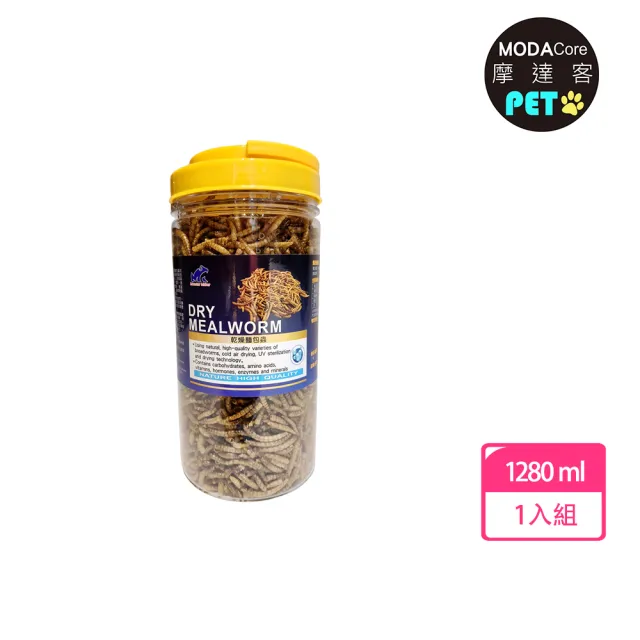 【摩達客】Monster Maker怪獸製造者 麵包蟲1280ml 豐富高蛋白 觀賞鳥類 爬蟲類適用(蜜袋鼯 刺蝟 魚 鳥類)