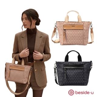 【BESIDE-U】SAPPHIRE 手提兩用 側背包 手提包 BDY2508 (RFID防盜錄、防潑水面料、防盜吊鉤拉片)