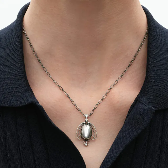 【Georg Jensen 喬治傑生】2027 Heritage 項鍊 (氧化純銀)