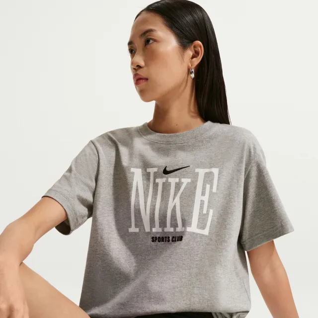 【NIKE 耐吉】短袖上衣 女 AS W NSW CLSC BF OC INCONNECT 灰 IR7889-063(2S4984)