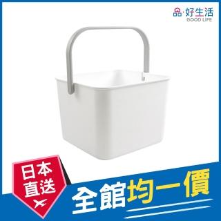 【GOOD LIFE 品好生活】日本製 軟質手提整理收納籃（19.3x18.5cm）