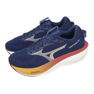 【MIZUNO 美津濃】慢跑鞋 Wave Rider 30 超寬楦 男鞋 藍 緩震 運動鞋J1GM2621-54
