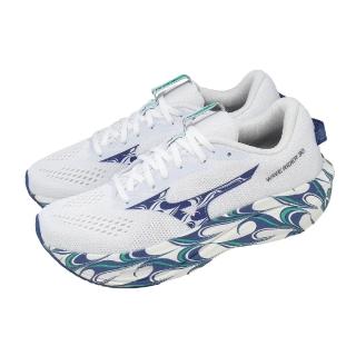 【MIZUNO 美津濃】慢跑鞋 Wave Rider 30 男女鞋 白 30週年紀念 緩震 運動鞋 J1GU2623-82
