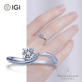 【Alesai 艾尼希亞】IGI 30分 D/IF 鑽戒 培育鑽石 (3EX+IDEAL 車工)