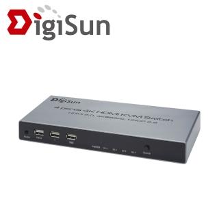 【DigiSun 得揚】KV704 4埠 4K HDMI KVM 電腦控制切換器