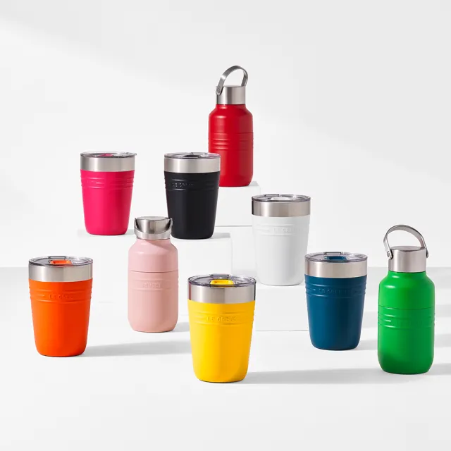 【Le Creuset】On The Go 系列保溫杯350ml-無盒(10色選1)