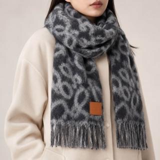 【LOEWE 羅威】Anagram 羊毛圍巾