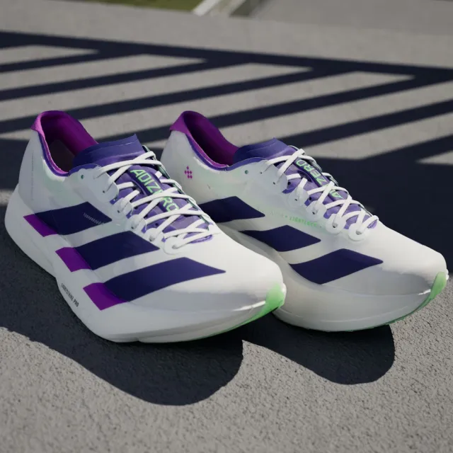 【adidas 愛迪達】ADIZERO ADIOS PRO 4 跑鞋 運動鞋 慢跑鞋 男鞋 JR1656