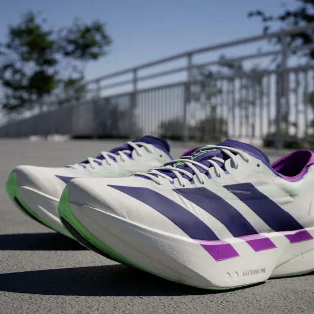 【adidas 愛迪達】ADIZERO ADIOS PRO 4 跑鞋 運動鞋 慢跑鞋 男鞋 JR1656