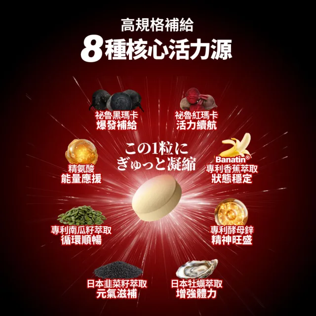 【Simply 新普利】黑赤瑪卡DX錠 30顆x2盒(日本製造.鋅.黑瑪卡.精胺酸.酵母鋅.南瓜子.紅瑪卡.男性保健)