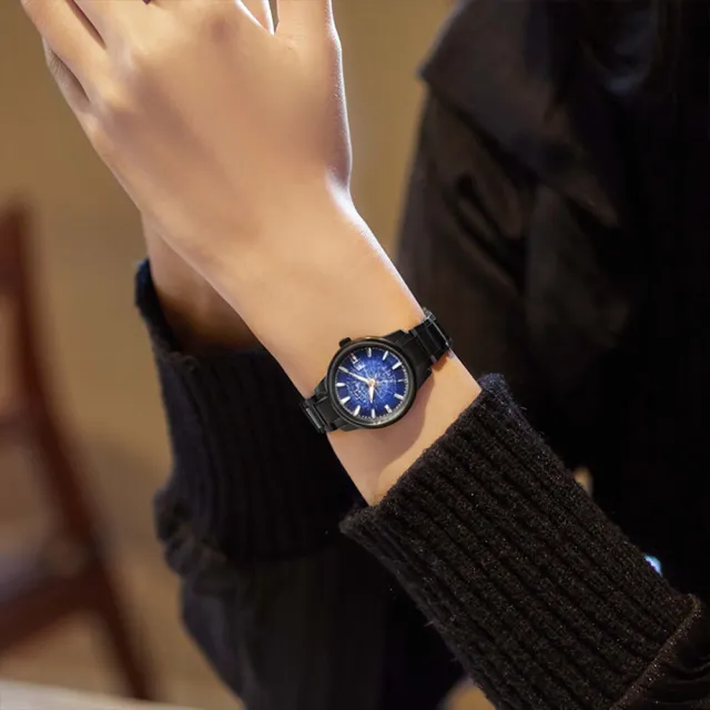 【CITIZEN 星辰】代言人廣告款 光動能銀河宙光限定款對錶-39.2+29.2mm 雙11 送禮(BM7595-89M/EW2595-81M)