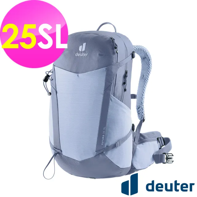 【deuter】FUTURA透氣網架背包25SL(3400226水藍/戶外旅遊/日常休閒/旅行/登山健行)