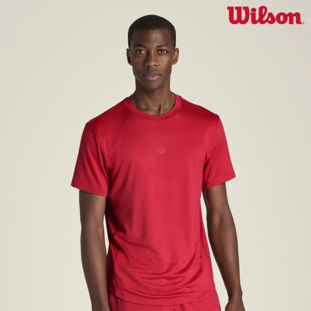 【WILSON】Everyday Performance Tee Varsity Red 男款 服飾 短袖T恤 紅色 WM00011R044001