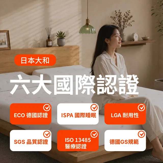 【森好眠】單人5cm大和抗菌乳膠床墊3x6.2尺經典款(薄床墊學生宿舍可摺疊折疊Sonmil森好眠)