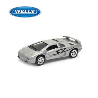 【WELLY】4.75吋 藍寶堅尼 Lamborghini Diablo SV 經典超跑模型 49768CW(銀色)