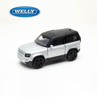 【WELLY】4.75吋 路虎 2020 Land Rover Defender 經典越野車模型 43801CW(銀色)
