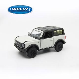 【WELLY】4.75吋 福特 2023 Ford Bronco Black Diamond 越野休旅車模型 43840CW(米白色)