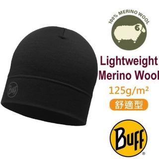 【BUFF】舒適型 125gsm 高彈性控溫抗臭保暖美麗諾羊毛帽子/ 113013-999-10 極致黑