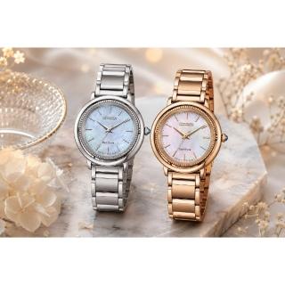【CITIZEN 星辰】Hebe田馥甄廣告款 光動能優雅腕錶/31.2mm(EM1103-86Y/EM1100-84D)