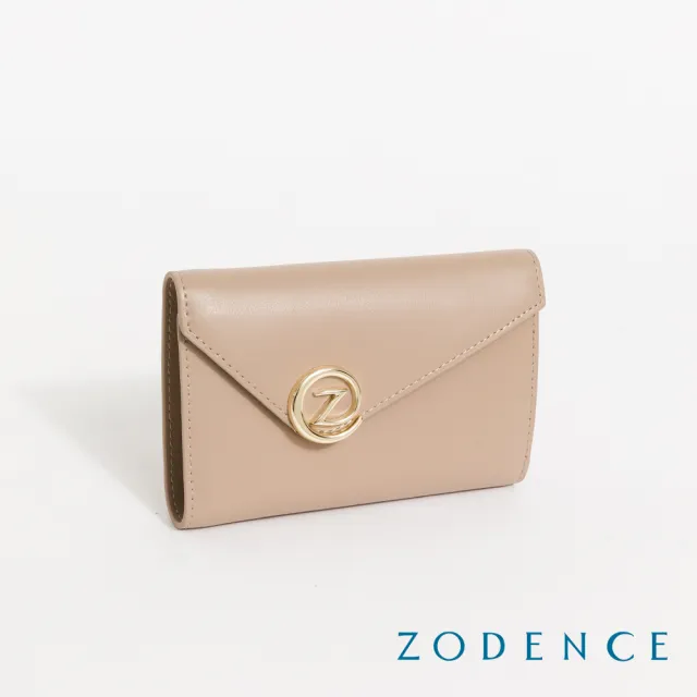 【ZODENCE 佐登司】FOLIA雙面牛皮不對稱中夾-多色 (皮夾/女夾)