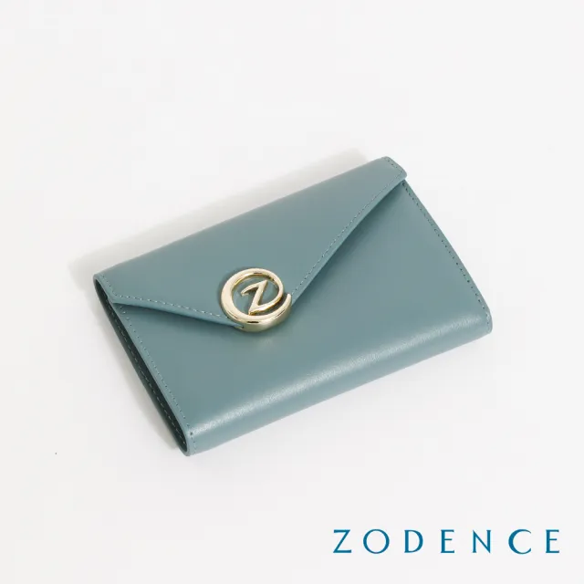 【ZODENCE 佐登司】FOLIA雙面牛皮不對稱中夾-多色 (皮夾/女夾)