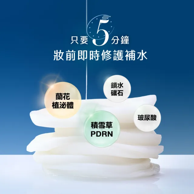 【AQUAMAX 奧科美氏】泌蘭PDRN舒緩超級棉片60片(120g) ｜妝前補水、修護貼妝、敏弱肌