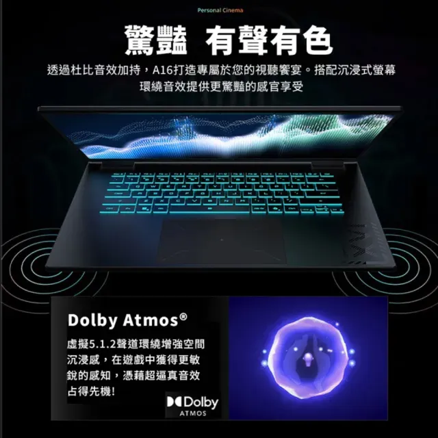 【GIGABYTE 技嘉】16吋AMD Ryzen 7 260 RTX5050電競筆電(A16 3THK3TW893SH/16G/512G/Win11H)