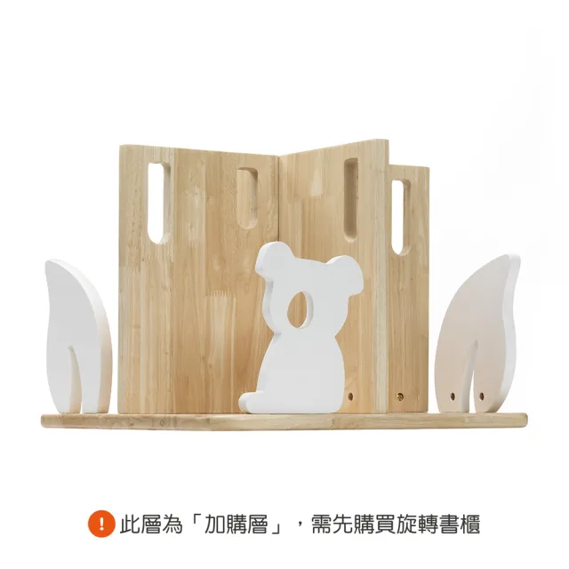 【愛兒館】閱讀森林旋轉書櫃-第四層台灣黑熊(26年9月新版 水性漆)(兒童書櫃 兒童收納 收納櫃)11月預購