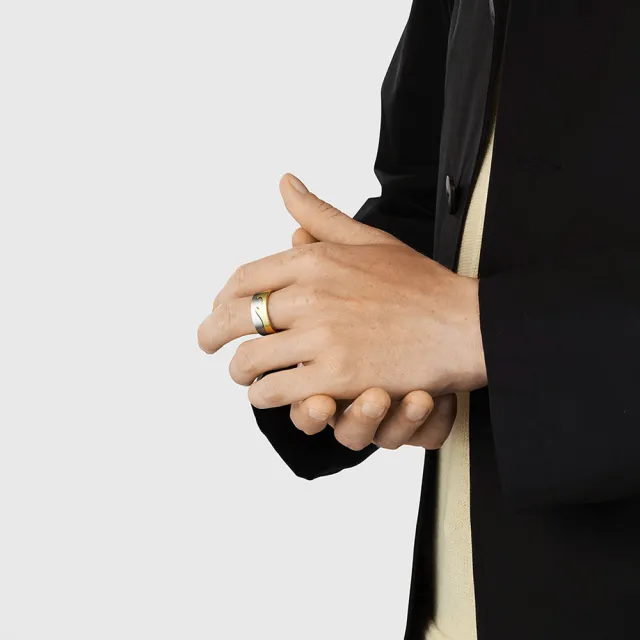 【Georg Jensen 喬治傑生】FUSION 外圈戒指(18K黃金)