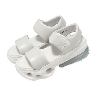 【NIKE 耐吉】涼鞋 W Air Max Halo 女鞋 男鞋 米白 厚底 日系 氣墊 魔鬼氈 IO1959-002