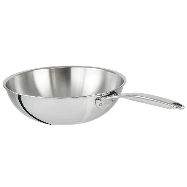 【CRISTEL】Castel Pro系列 三層不鏽鋼炒鍋30cm WOK30CPFSK(法國原裝進口)
