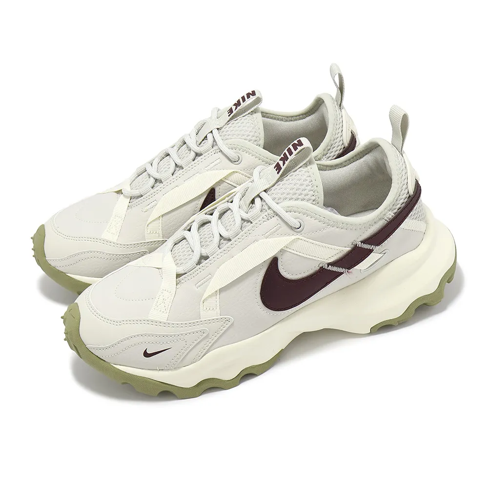 【NIKE 耐吉】休閒鞋 Wmns TC 7900 女鞋 老爹鞋 厚底 增高 米白 酒紅(DD9682-003)
