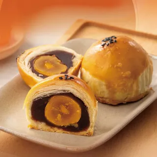 【YANG MING SPRING 陽明春天】黃金旦黃酥禮盒(素食/中秋月餅/附提袋/禮盒．賞星鮮嚴選)