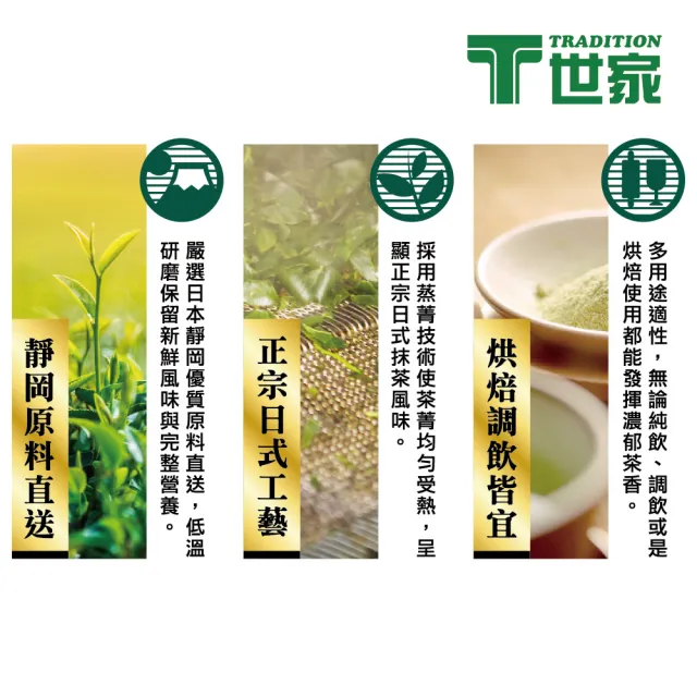 【T 世家】日式正宗抹茶粉200gx4袋組(無糖)
