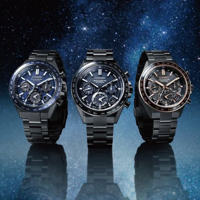 【CITIZEN 星辰】韋禮安廣告款 紺星 限量 鈦 GPS衛星對時光動計時手錶 開學禮 送禮 推薦(CC4059-64L)