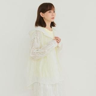 【a la sha】若隱若現的雨絲連帽襯衫
