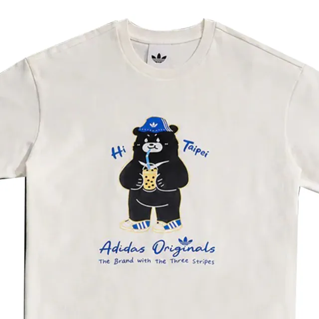 【adidas 愛迪達】台北城市限定款 台灣黑熊 圓領短袖T恤  BEAR SS TEE 男女 - LF5889