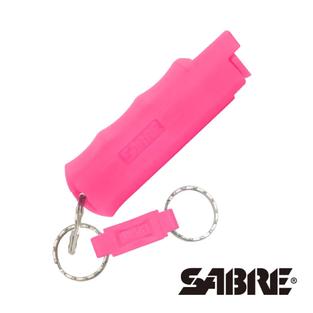 【SABRE 沙豹】快拆型防身噴霧(粉紅/黑/蒂芬妮藍)