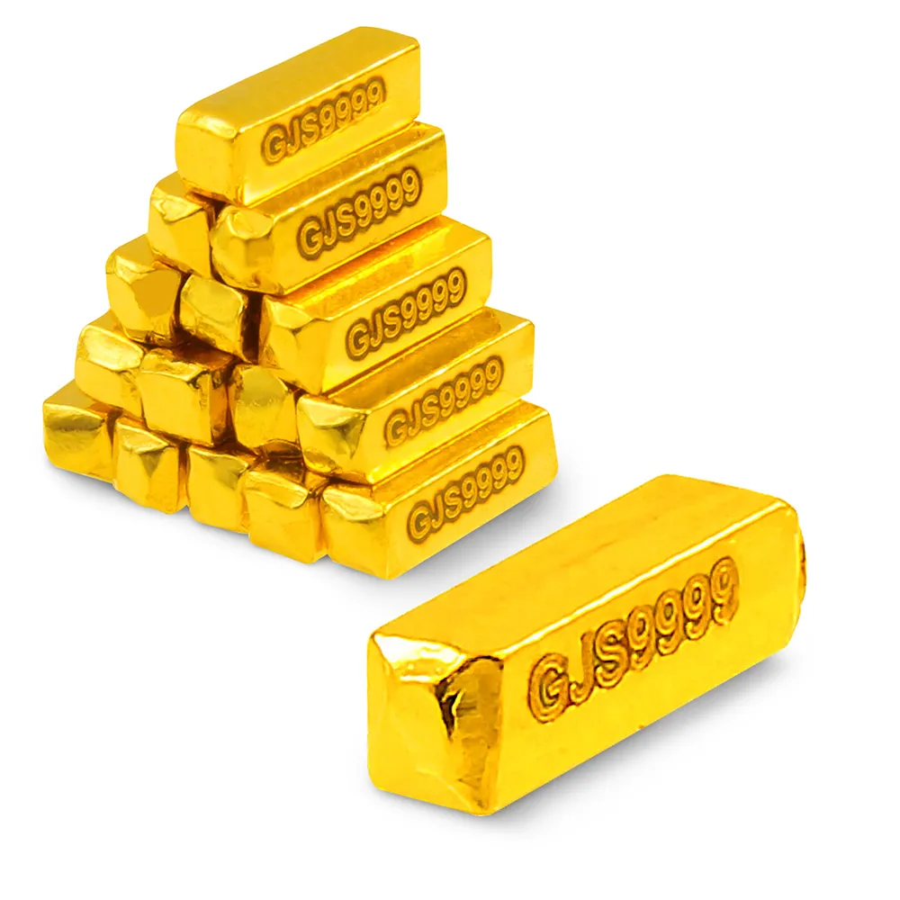 【GJS 金敬順】黃金金豆 純金9999 保值小金條(金重:0.13錢/0.5克)