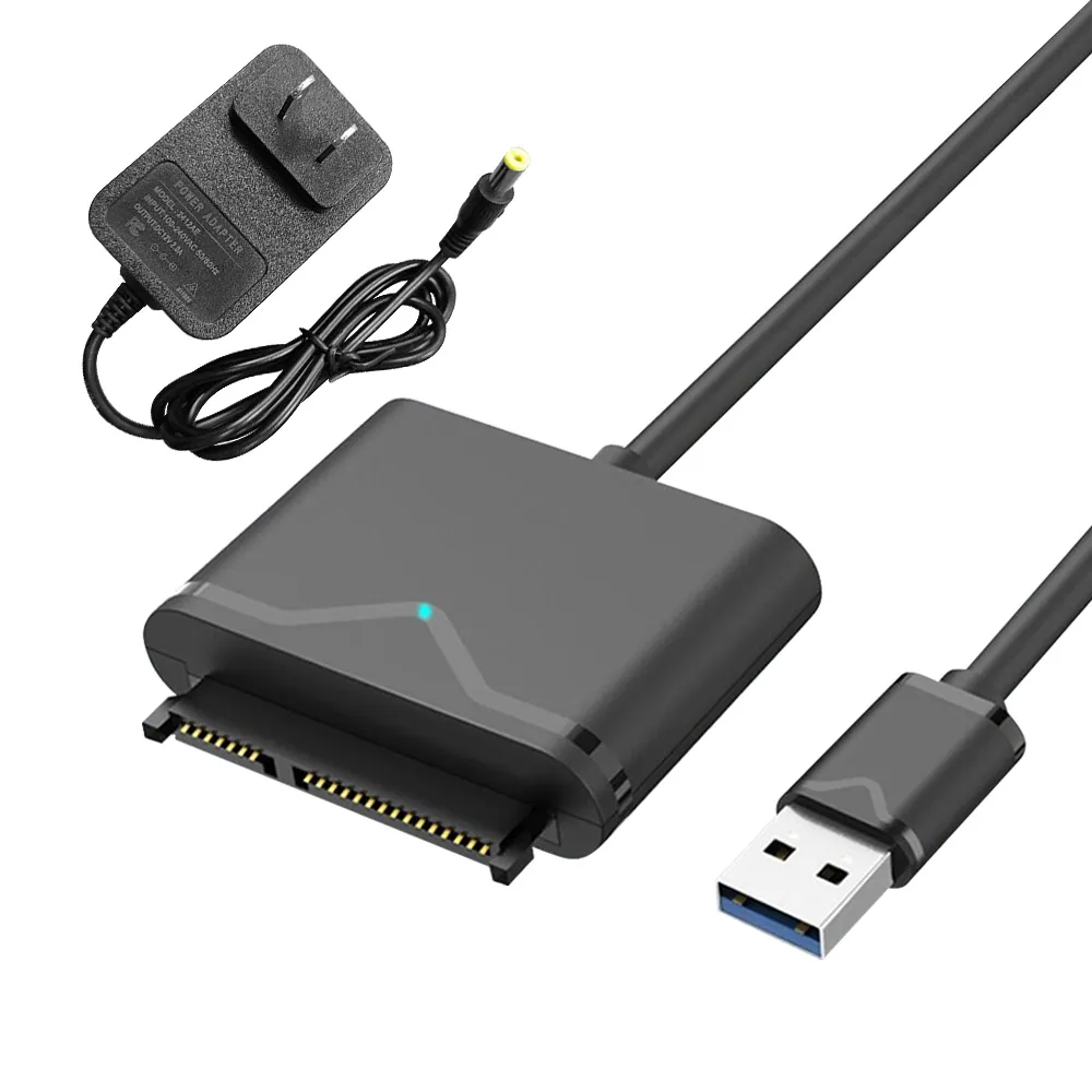 【台灣霓虹】SATA轉USB3.0硬碟傳輸線附12V2A電源線(筆電硬碟傳輸線附12V2A電源線)