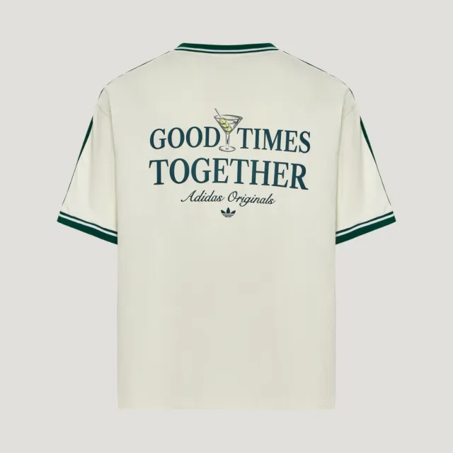 【adidas 愛迪達】短袖上衣 男 三葉草 亞規 TEE SS 白綠 KW5690