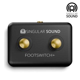 【SINGULAR SOUND】FootSwitch+ 多功能雙按鍵踏板開關 黑色新款／現場演出救星（即時 瞬時 控制 效果器）