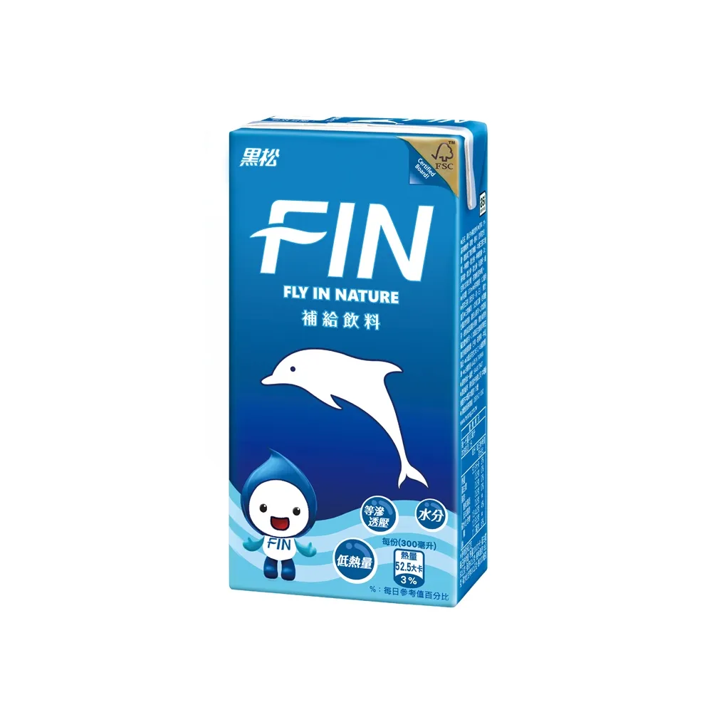 【黑松】FIN補給飲料 PKL300mlx3箱(共72入)
