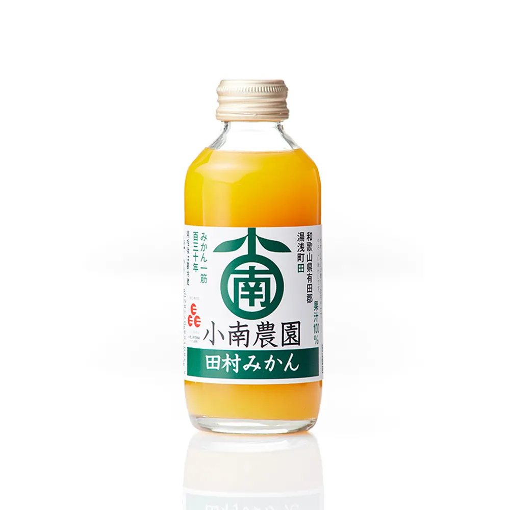 【Gelovery 愷達生醫】小南農園 100%田村蜜柑汁180ml 四罐組 (非濃縮還原直榨製法)